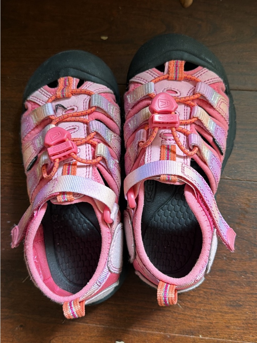 Keen Kids Pink and Orange Closed-Toe Sandals